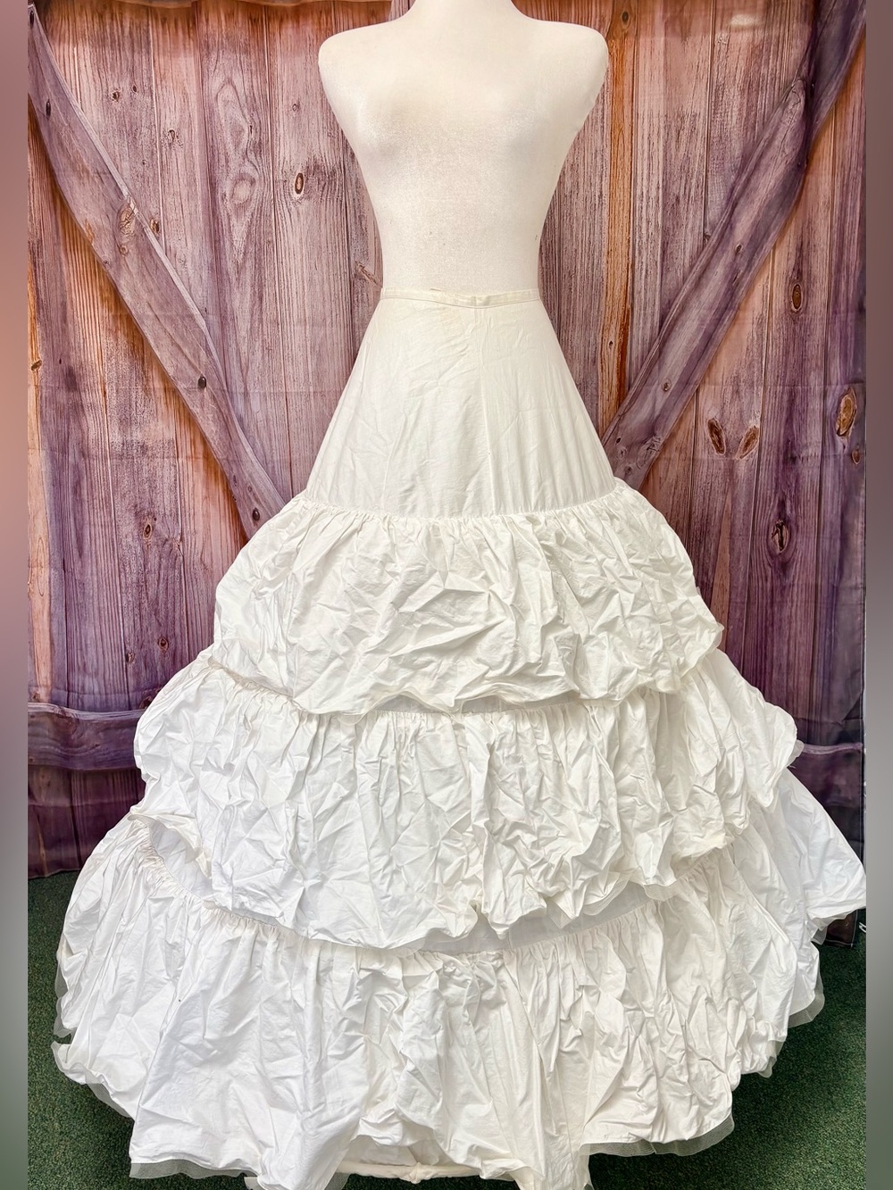 Vintage 40s-50s hoop skirt-wedding full slip
